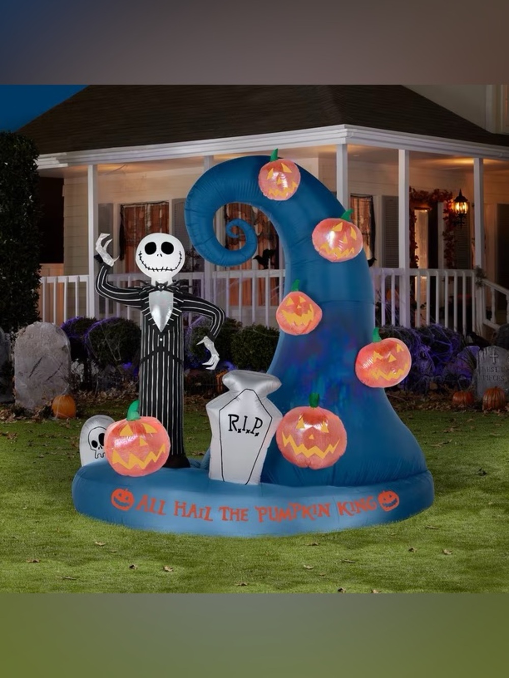 Disney 8.5' Pre-Lit Nightmare Before Christmas Inflatable